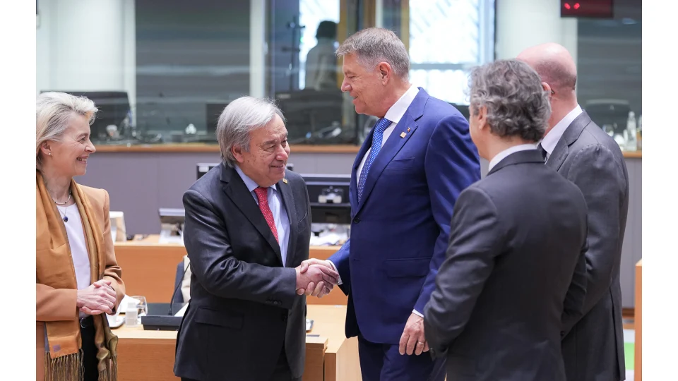 Iohannis, discuţii cu secretarul general ONU. Președintele a prezentat sprijinul continuu acordat Ucrainei
