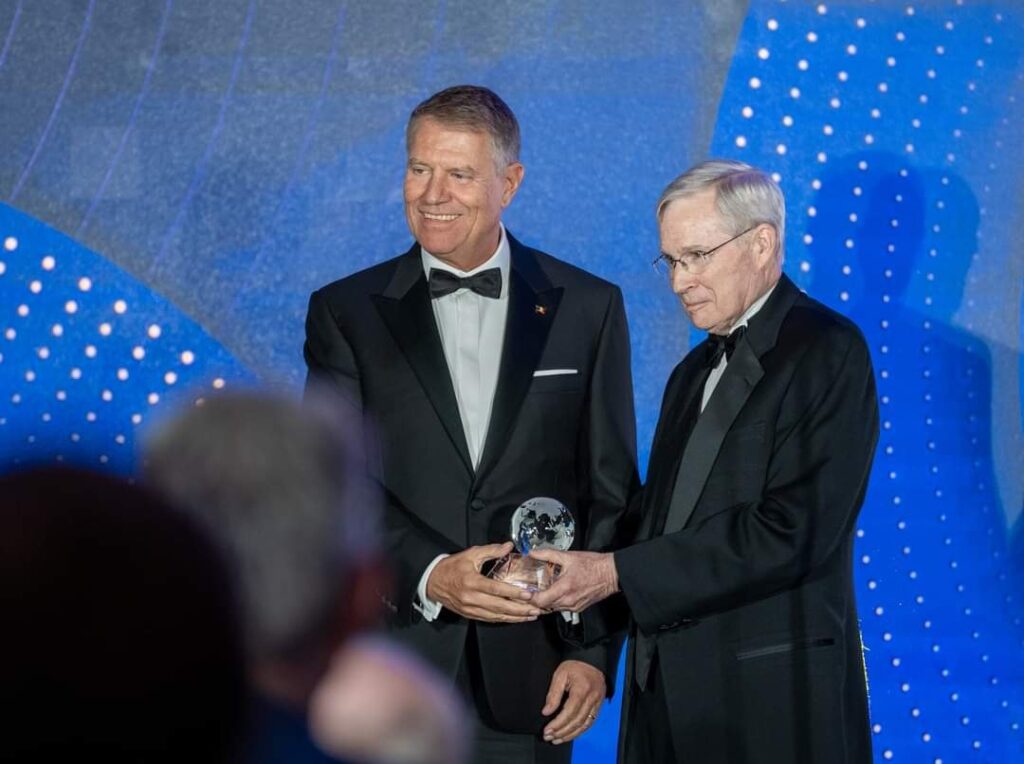Klaus Iohannis, la primirea premiului Distinguished International Leadership: „România reprezintă un exemplu în multe domenii” | VIDEO