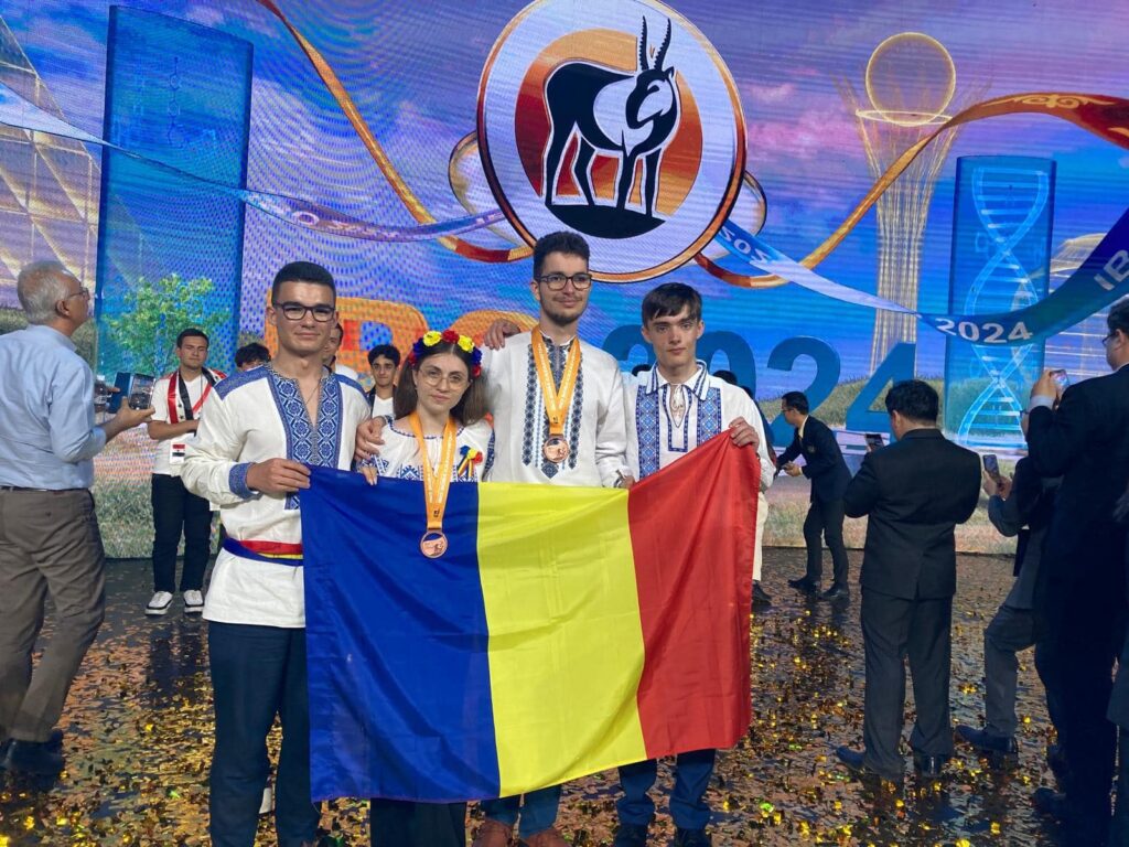 Echipa României, medaliată la Olimpiada Internaţională de Biologie din Kazahstan: două medalii de bronz şi o menţiune