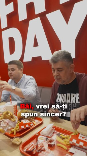 Ciolacu, mare amator de „junk food”. După ce a făcut reclamă McDonald’s, s-a dus să guste un cheeseburger românesc: „Am răspuns provocării”
