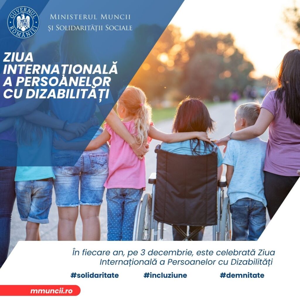 Simona Bucura-Oprescu, mesaj cu ocazia Zilei Internaţionale a Persoanelor cu Dizabilităţi