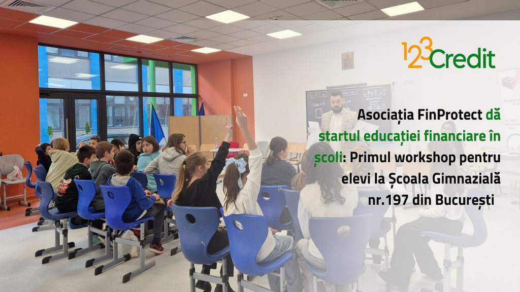 Asociația Finprotect dă startul educației financiare în școli: Primul workshop pentru elevi la Școala Gimnazială nr. 197 din București