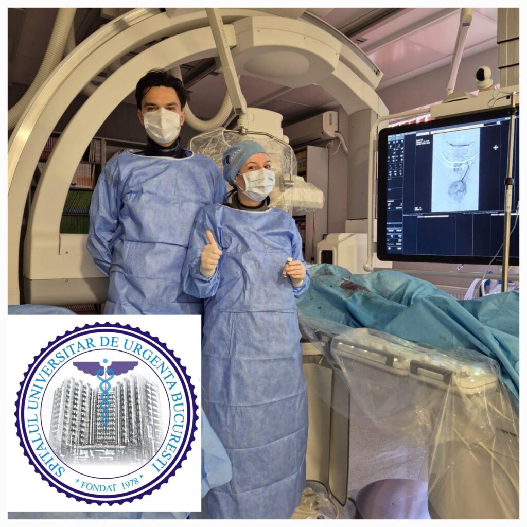 Prima embolizare arterială tiroidiană din România, realizată cu succes la Spitalul Universitar de Urgență București