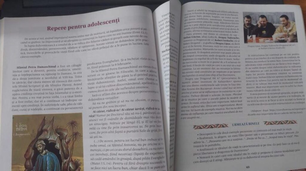 Doi rapperi români cu discurs anti-UE şi antisemit, „repere pentru adolescenţi” într-un manual de religie pentru clasa a VIII-a