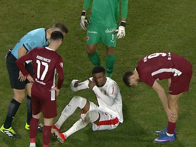 Încă o lovitură primită de Dinamo, înaintea play-off-ului! S-a accidentat cu CFR Cluj