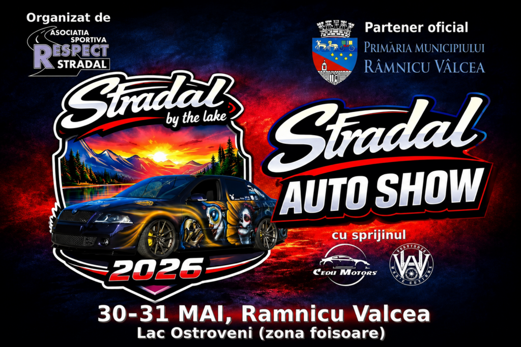 STRADAL AutoSHOW 2026 – Spectacolul motoarelor revine în Râmnicu Vâlcea