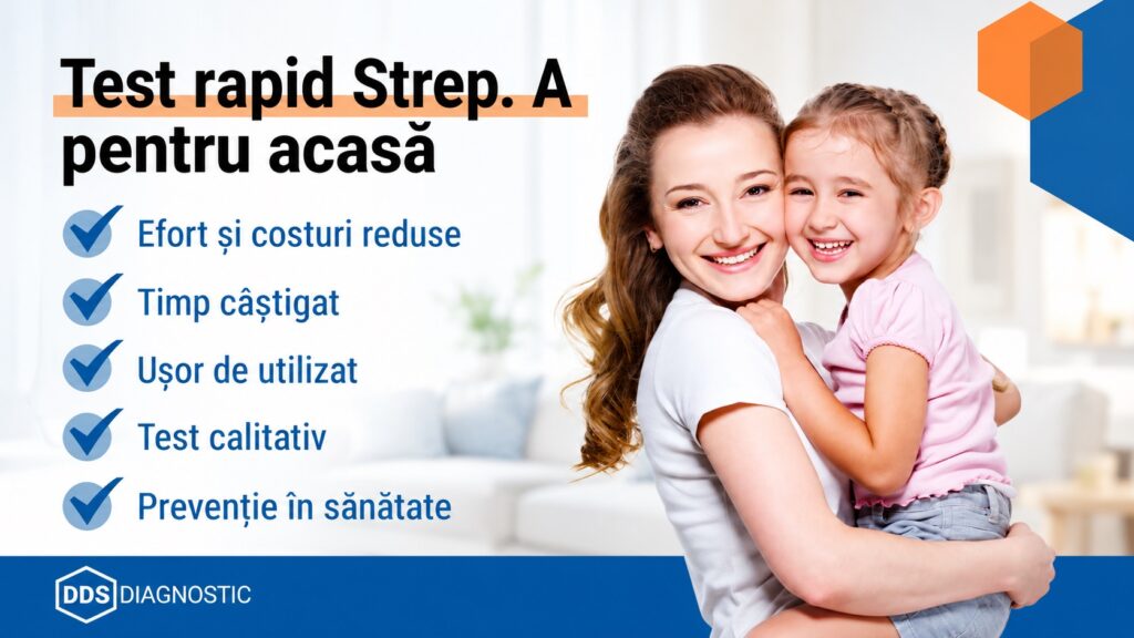 Testarea pentru Strep A devine disponibilă și la domiciliu prin noul autotest DDS Diagnostic